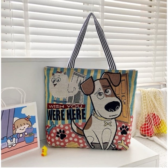 Handmade bundle Canvas Tote Bag for Mom and kids - Picture 3 of 10